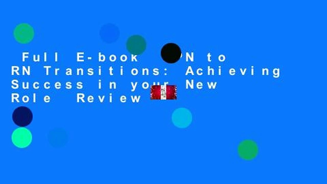 Full E-book  LPN to RN Transitions: Achieving Success in your New Role  Review