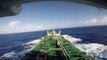 Sailing Across Pacific Ocean with Tanker - Microphone on ship´s bow - Relaxing W