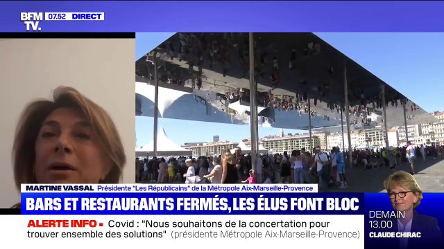 Pour la présidente de la métropole Aix-Marseille-Provence, ce n'est pas en fermant les bars et restaurants qu'on arrêtera l'épidémie