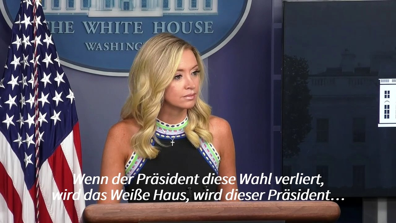 Sprecherin: Trump akzeptiert das Ergebnis einer fairen Wahl