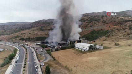 Tokat’ta korkutan AVM yangını