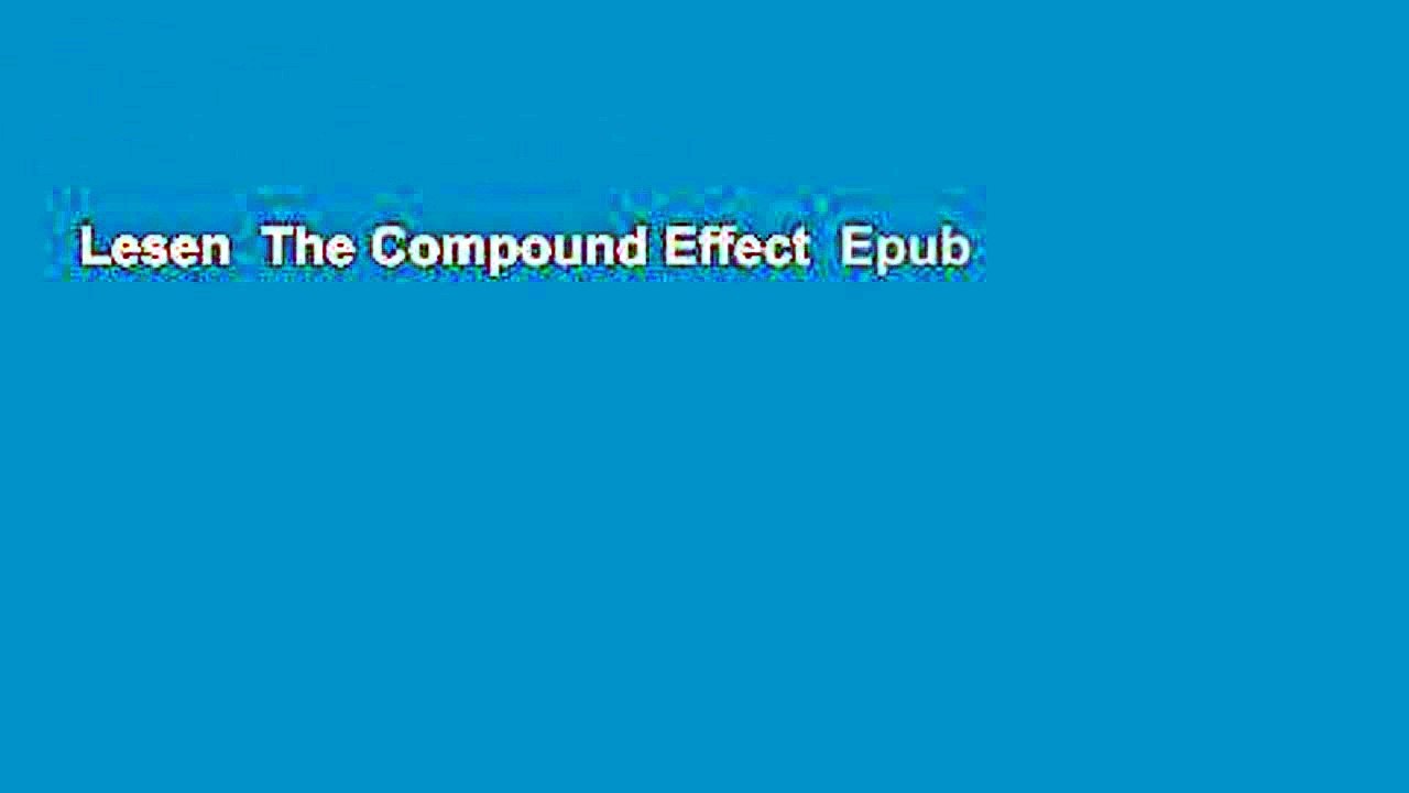 Lesen  The Compound Effect  Epub