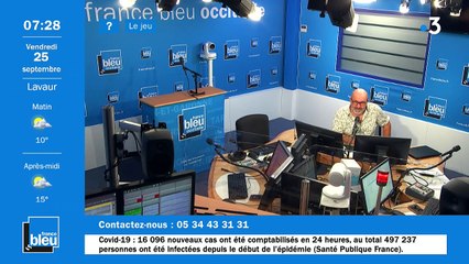 La matinale de France Bleu Occitanie du 25/09/2020