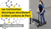 Les trottinettes électriques alourdissent le bilan carbone de Paris
