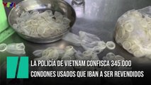 La Policía de Vietnam confisca 345.000 condones usados que iban a ser revendidos
