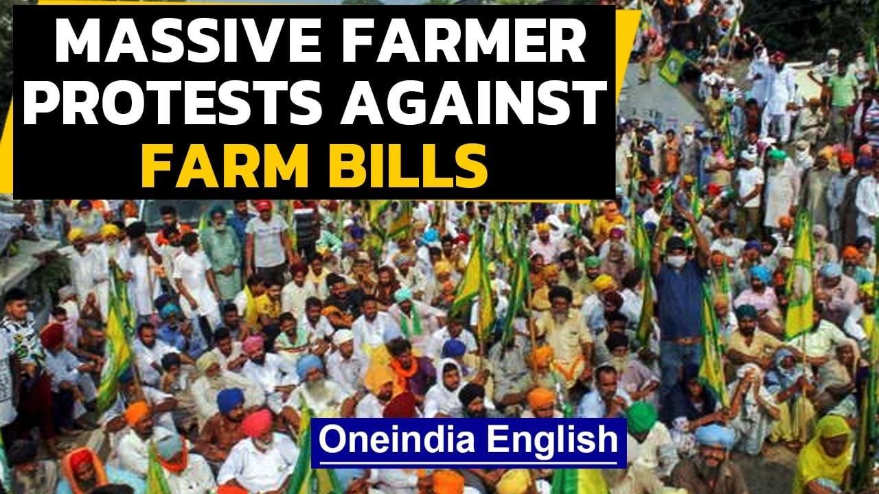 Farmer Protests against farm bills: Highways and railways blocked, farmers take to the streets