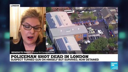 London officer shot dead while detaining suspect at station