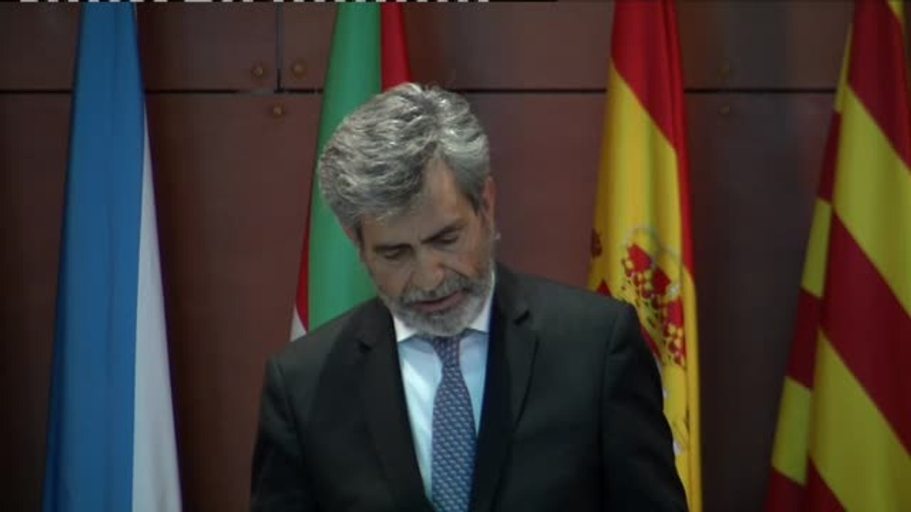 Lesmes manifiesta el "enorme pesar" del Poder Judicial por la ausencia del rey en la entrega de despachos
