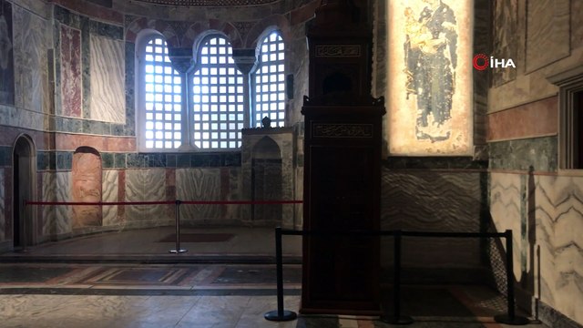 İbadete açılmasına karar verilen Kariye Cami’deki hazırlıklar sürüyor