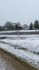 Rare Spring Snow Falling in Australia