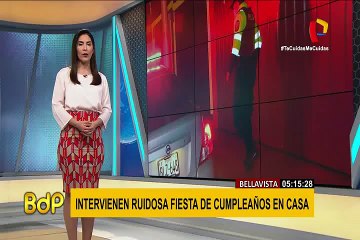 Intervienen familia que armaba escándalo en una fiesta en Bellavista