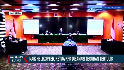 Mewah Naik Helikopter, Ketua KPK Kena Sanksi Teguran Tertulis