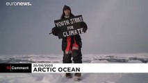 Mobilisation des jeunes pour le climat, jusque dans l'océan Arctique