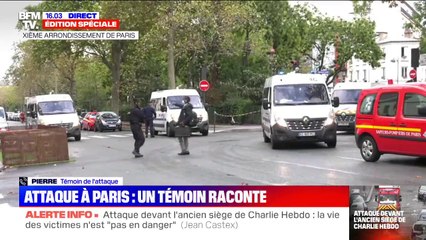 Attaque à Paris: un témoin qui a pris en charge l'une des deux victimes raconte