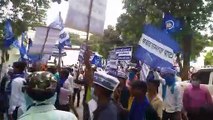 भीम आर्मी ने केंद्र सरकार के खिलाफ किया विरोध प्रदर्शन