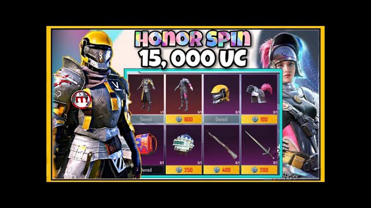 Honor Spin - 15000uc - Bad Luck Pubg Mobile