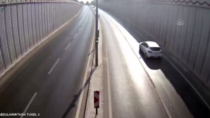 Otomobilin devrilme anı MOBESE kamerasına yansıdı - KAHRAMANMARAŞ