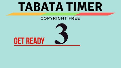 COPYRIGHT FREE TABATA WORKOUT MUSIC - 20//10 SECONDS  TABATA TIMER WITH MUSIC AND BEEPS - HIIT TIMER