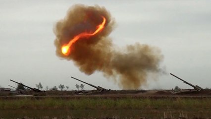 Nagorno-Karabakh battles rage for second day