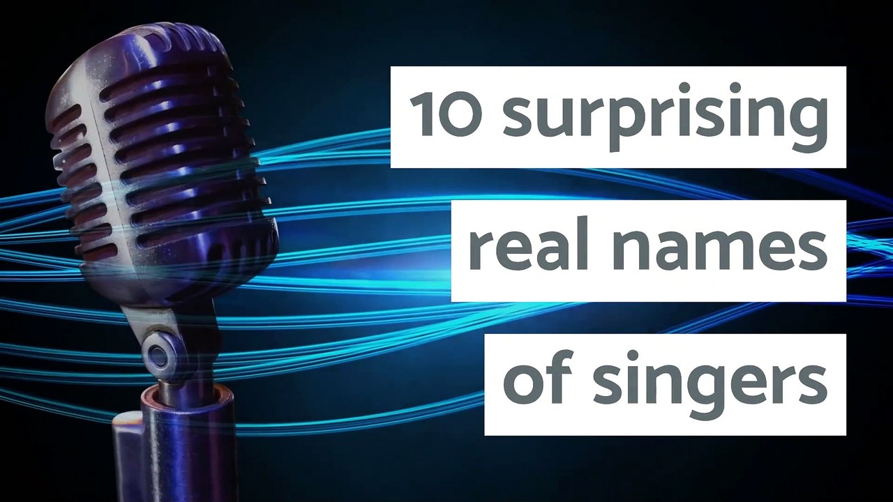 10 surprising real names of singers video Dailymotion