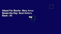 About For Books  Mary Anne Saves the Day  Best Sellers Rank : #5