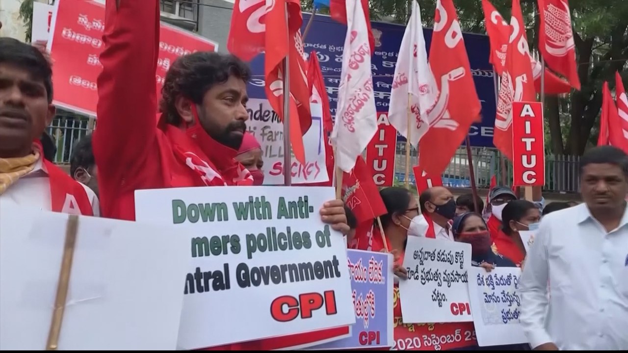 Indian farmers block roads, railways over farm bills