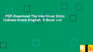 PDF-Download The Interlinear Bible: Hebrew-Greek-English  E-Book voll