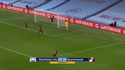 MAN CITY 2-1 BOURNEMOUTH - CARABAO CUP HIGHLIGHTS