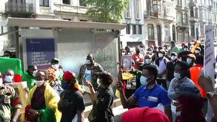 Le général Barrano Niat donne le coup d'envoi de la manif de Bruxelles du 19 septembre 2020