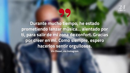 ¡Vin Diesel lanza su carrera musical!