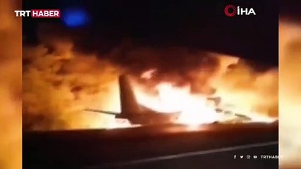 Ukrayna'da askeri uçak düştü: 22 ölü