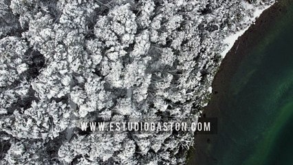 Fotos Aéreas Villa La Angostura Nieve Invierno 2020 Drone