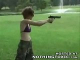 Girl Shoots Herself in the Face