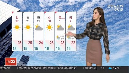 [날씨] 주말 구름 많고 일교차 커…동해안 비 오며 서늘