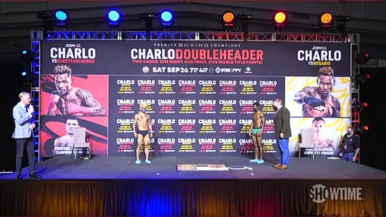 The Charlo brother's step on the scale and face-off one final time with their opponents before their history-making doubleheader PPV event on Saturday starting at 7PM ET/CT.   Order Now: https://s.sho.com/CharloDoubleheader