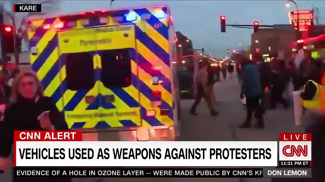 VEHICLES USED AS WEAPONS AGAINST PROTESTERS