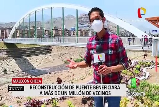 MML inauguró puente peatonal en Malecón Checa tras desplome de anterior estructura