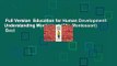 Full Version  Education for Human Development: Understanding Montessori (Clio Montessori)  Best