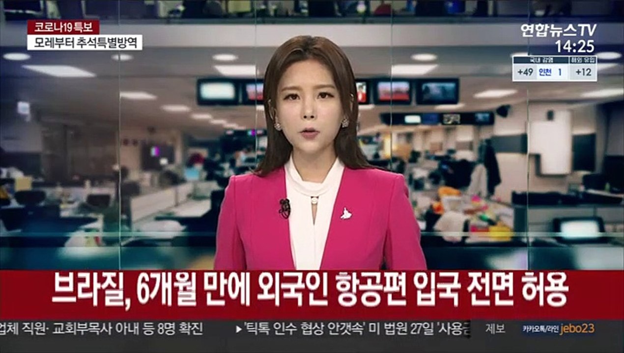 브라질, 6개월만에 외국인 항공편 입국 전면 허용