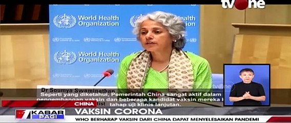 China Klaim WHO Restui Pengembangan Vaksin Corona Buatannya