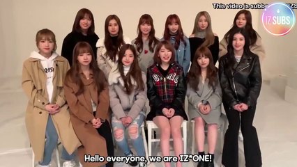 [ENG SUB] 181127 IZ*ONE Short Speech On Apple Music Japan