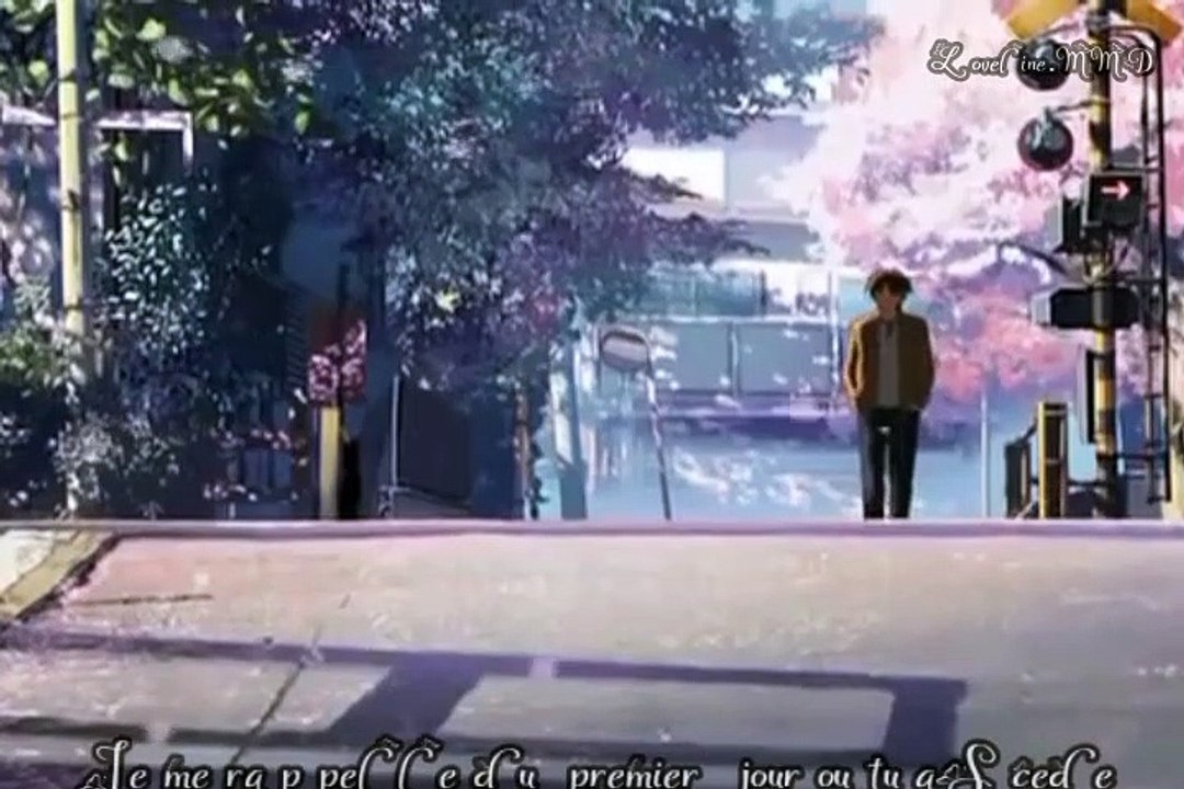 ~Nightcore~ On a oublié [AMV] -5 centimètres par seconde- (Lyrics)