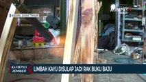 Usaha Kulinernya Bangkrut, Pria ini Beralih Menjadi Perajin Rak Buku dan Baju dari Limbah Kayu