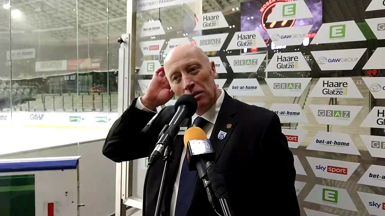 Doug Mason nach dem Sieg über Fehervar