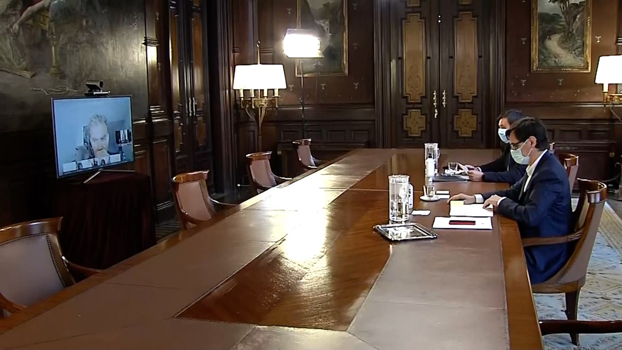 Illa, durante una reunión telemática de seguimiento del coronavirus