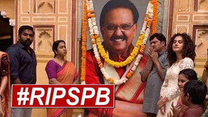 SPB -க்கு Vijay Sethupathi, Radhika ஜெய்ப்பூரில் அஞ்சலி