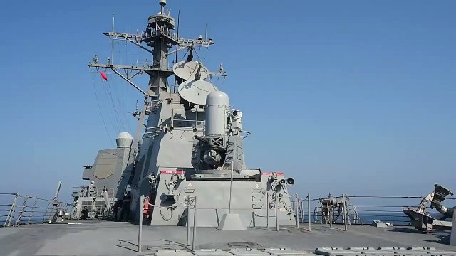 U.S Navy • Guided Missile Destroyer • Live Fire • Arabian Gulf • Sept 17 2020