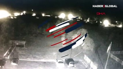 Ukrayna'da askeri uçağın düşme anı kamerada