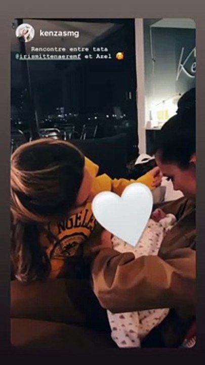 Iris Mittenaere et sa nièce Azel sur Instagram.