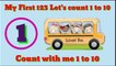 10 Little Buses Song | Learning 123s | Count with me 1 to 10 | 1 to 10 Counting | 1-10 Numbers